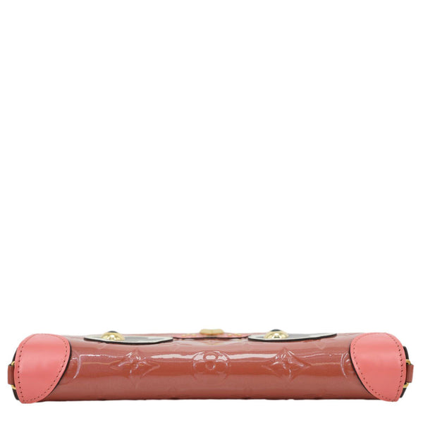LOUIS VUITTON Valentine Dog Felicie Pochette Monogram Vernis Crossbody Bag Pink