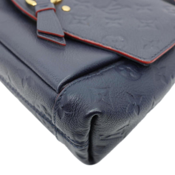 LOUIS VUITTON Blanche Empreinte Leather Shoulder Bag Marine Rouge