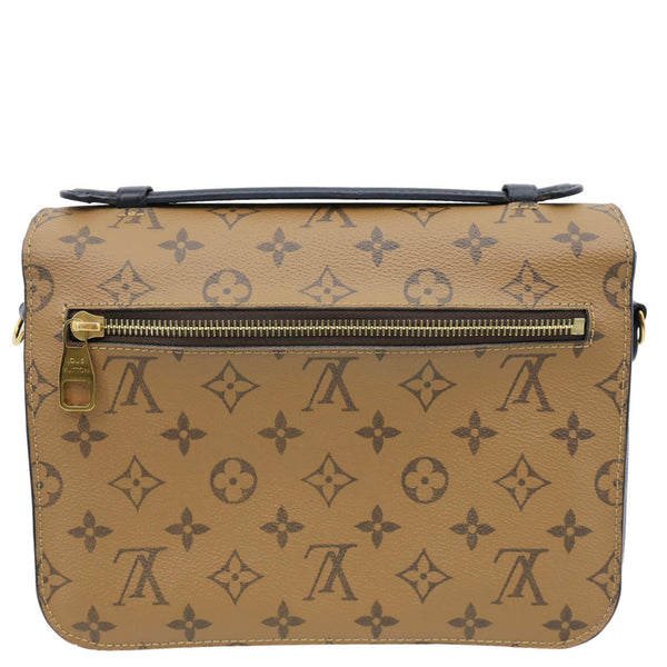 LOUIS VUITTON Metis Pochette Reverse Monogram Canvas Crossbody Bag Brown