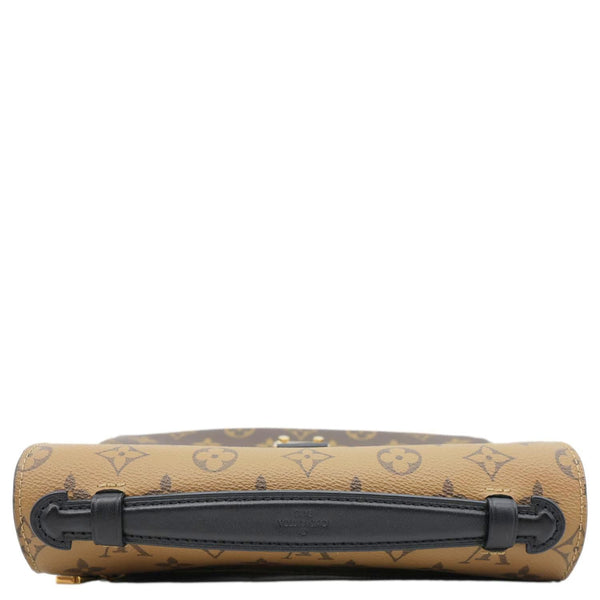 LOUIS VUITTON Metis Pochette Reverse Monogram Canvas Crossbody Bag Brown