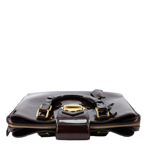 LOUIS VUITTON Melrose Avenue Monogram Vernis Leather Satchel Bag Amarante