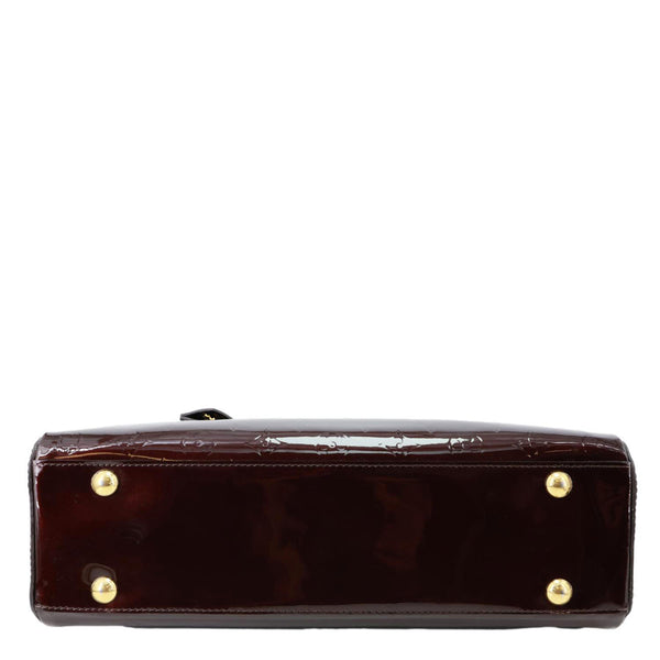 LOUIS VUITTON Melrose Avenue Monogram Vernis Leather Satchel Bag Amarante