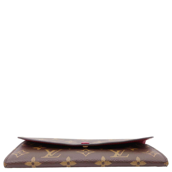 LOUIS VUITTON Emilie Monogram Canvas Wallet Fuchsia