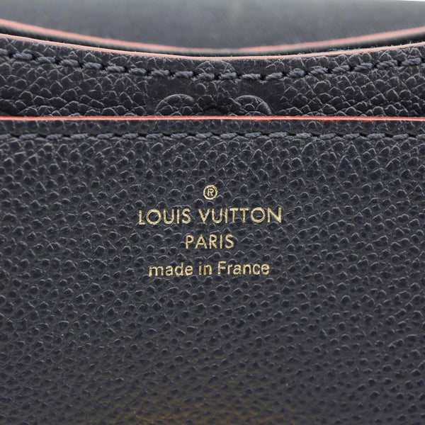 LOUIS VUITTON Blanche Empreinte Leather Shoulder Bag Marine Rouge