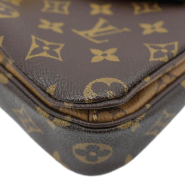LOUIS VUITTON Metis Pochette Reverse Monogram Canvas Crossbody Bag Brown