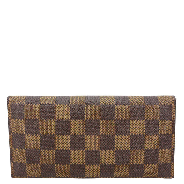 LOUIS VUITTON Josephine Damier Ebene Wallet Brown