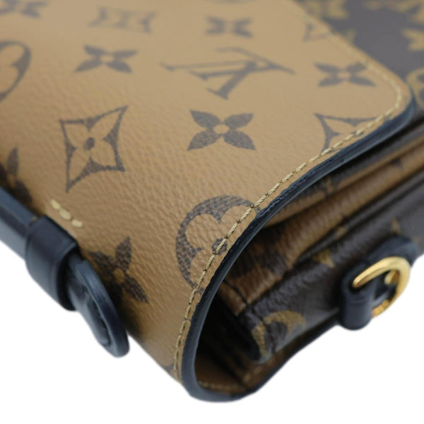 LOUIS VUITTON Metis Pochette Reverse Monogram Canvas Crossbody Bag Brown