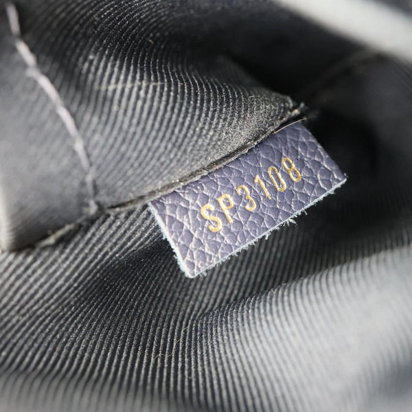 LOUIS VUITTON Blanche Empreinte Leather Shoulder Bag Marine Rouge