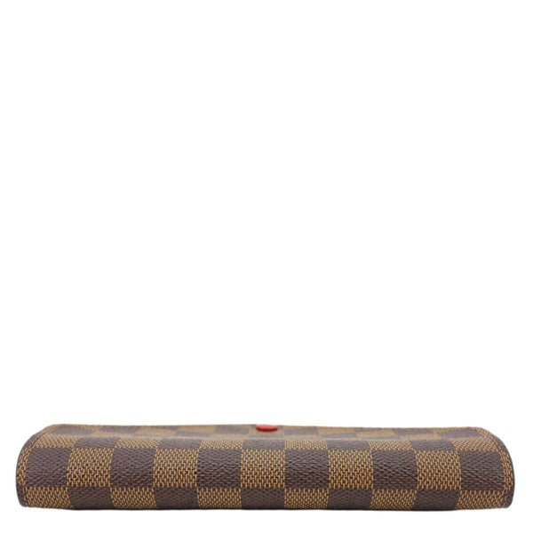 LOUIS VUITTON Josephine Damier Ebene Wallet Brown
