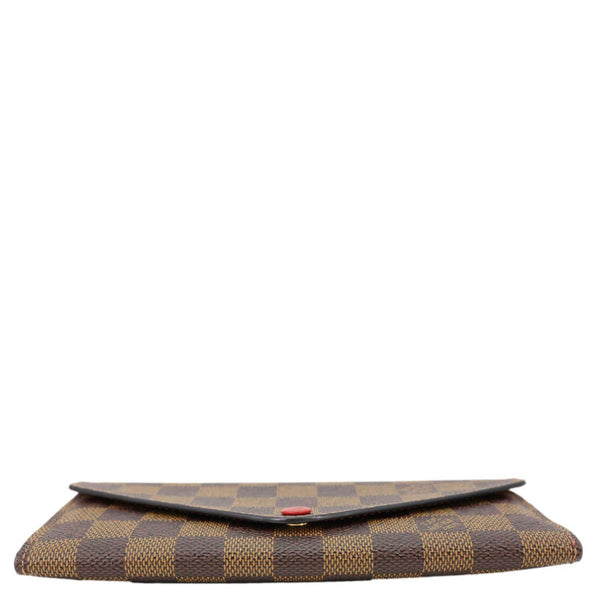 LOUIS VUITTON Josephine Damier Ebene Wallet Brown