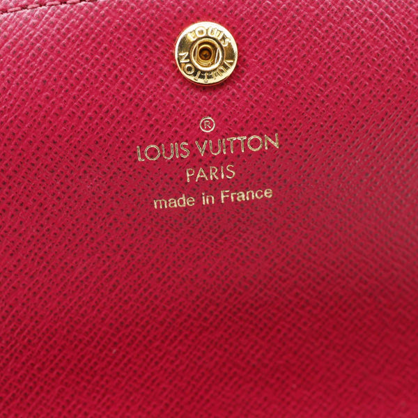 LOUIS VUITTON Emilie Monogram Canvas Wallet Fuchsia