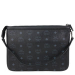 MCM Medium Visetos Canvas Wristlet Black