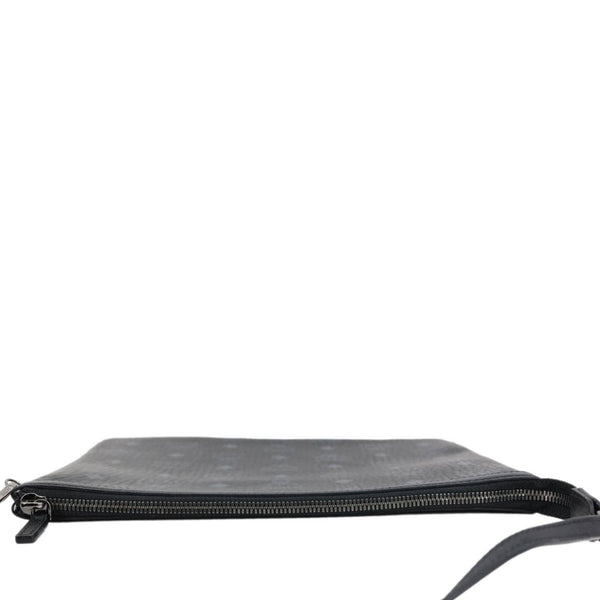 MCM Medium Visetos Canvas Wristlet Black