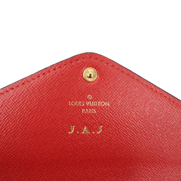 LOUIS VUITTON Josephine Damier Ebene Wallet Brown