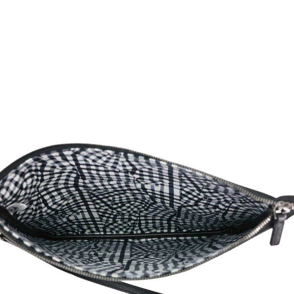 MCM Medium Visetos Canvas Wristlet Black