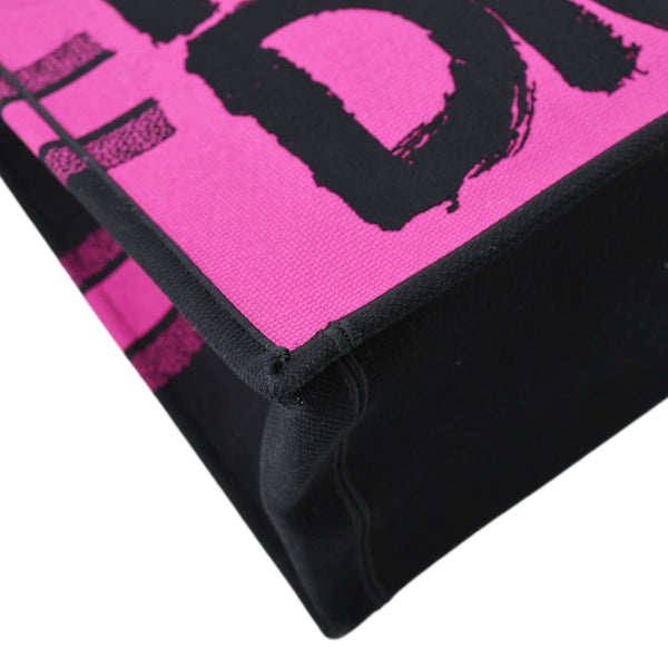 CHRISTIAN DIOR Book Miss Dior Graffiti Embroidered Canvas Tote Bag Pink