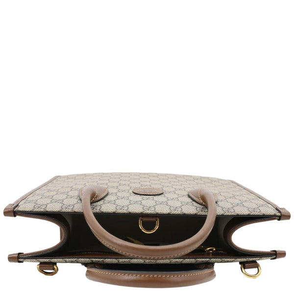 GUCCI Interlocking G Supreme Canvas Tote Bag Beige 659983