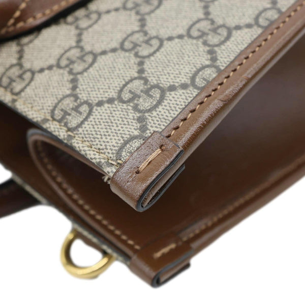 GUCCI Interlocking G Supreme Canvas Tote Bag Beige 659983