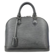 LOUIS VUITTON Alma PM Epi Leather Satchel Bag Metallic Grey