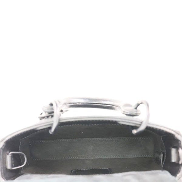 CHRISTIAN DIOR Lady D-Joy Diamond Motif Chain Shoulder Bag Black