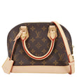 LOUIS VUITTON Alma BB Monogram Canvas Crossbody Bag Brown