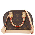 LOUIS VUITTON Alma BB Monogram Canvas Crossbody Bag Brown