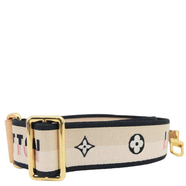LOUIS VUITTON Speedy 20 Bandouliere Monogram Jacquard Strap Beige