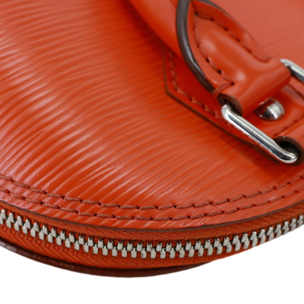 LOUIS VUITTON Alma BB Epi Leather Satchel Bag Orange