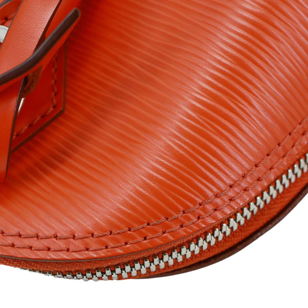 LOUIS VUITTON Alma BB Epi Leather Satchel Bag Orange