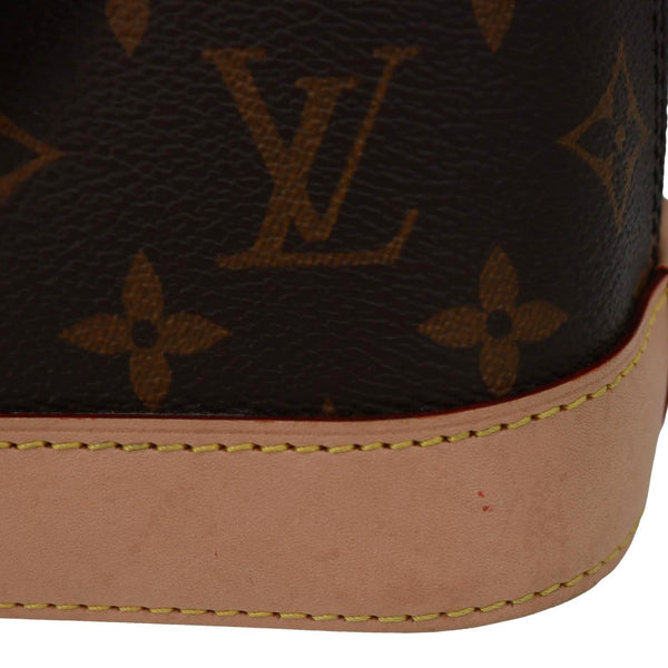 LOUIS VUITTON Alma BB Monogram Canvas Crossbody Bag Brown