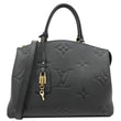 LOUIS VUITTON Grand Palais MM Monogram Empreinte Leather Shoulder Bag Black