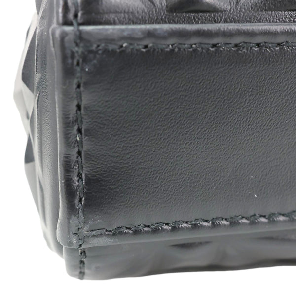 CHRISTIAN DIOR Lady D-Joy Diamond Motif Chain Shoulder Bag Black