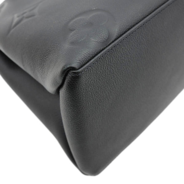 LOUIS VUITTON Grand Palais MM Monogram Empreinte Leather Shoulder Bag Black