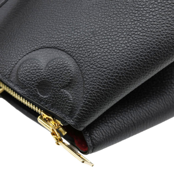 LOUIS VUITTON Grand Palais MM Monogram Empreinte Leather Shoulder Bag Black