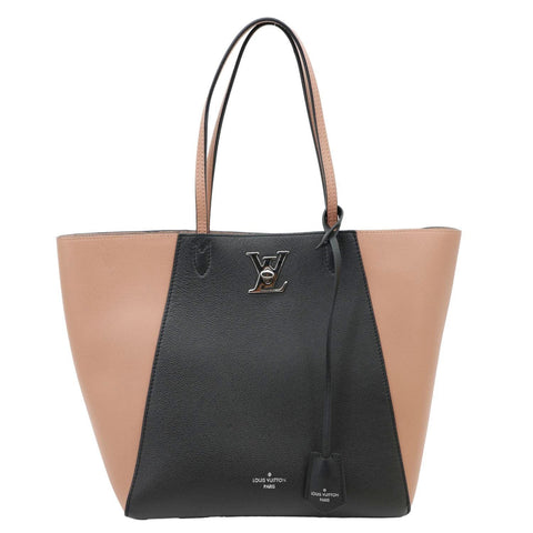 LOUIS VUITTON Lockme Cabas Leather Tote Bicolor