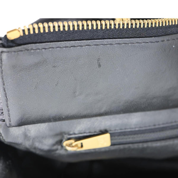 CHANEL Timeless Chain Quilted Caviar Leather Tote Bag Black