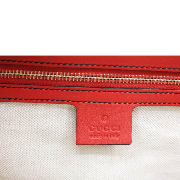 GUCCI Emily Large Leather Chain Shoulder Bag Red 295403