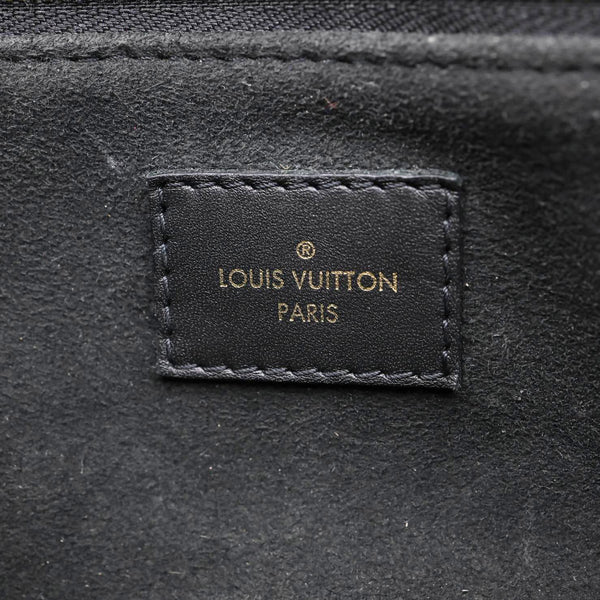 LOUIS VUITTON Onthego PM Giant Monogram Empreinte Leather Shoulder Bag Black