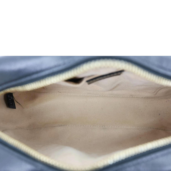 GUCCI Marmont Small Monogram Canvas Camera Crossbody Bag Beige 447632