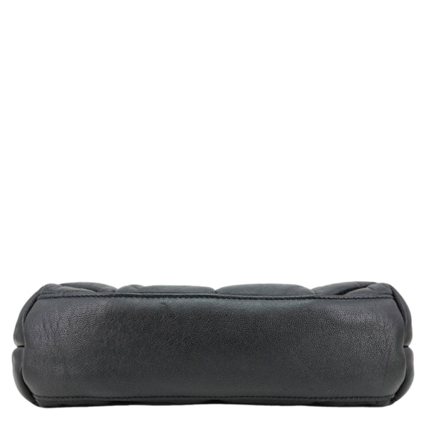 YVES SAINT LAURENT Toy Loulou Puffer Quilted Lambskin Leather Crossbody Bag Black
