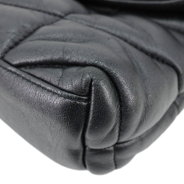 YVES SAINT LAURENT Toy Loulou Puffer Quilted Lambskin Leather Crossbody Bag Black