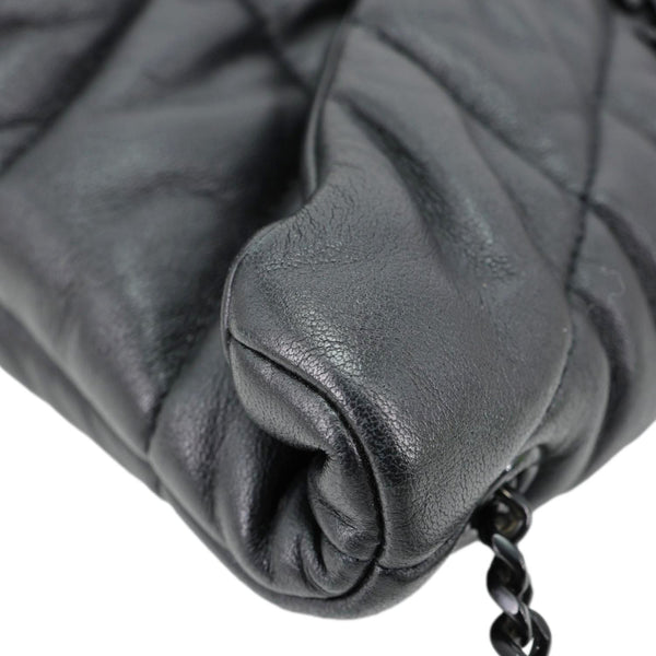 YVES SAINT LAURENT Toy Loulou Puffer Quilted Lambskin Leather Crossbody Bag Black