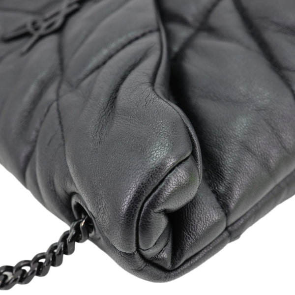 YVES SAINT LAURENT Toy Loulou Puffer Quilted Lambskin Leather Crossbody Bag Black