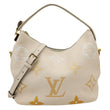 LOUIS VUITTON Marshmallow Giant By The Pool Empreinte Leather Hobo Bag Cream
