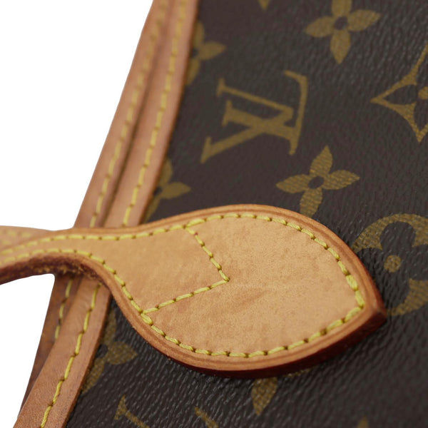 LOUIS VUITTON Neverfull MM Monogram Canvas Tote Bag Brown
