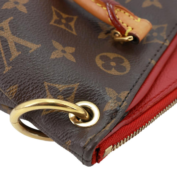 LOUIS VUITTON Pallas BB Monogram Canvas Shoulder Bag Brown