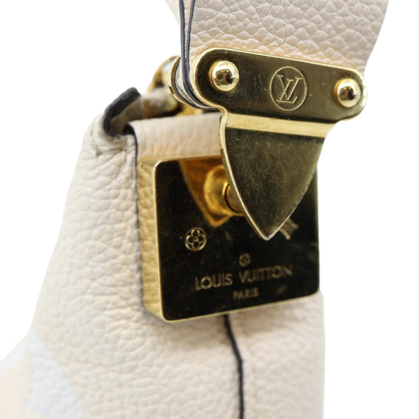 LOUIS VUITTON Marshmallow Giant By The Pool Empreinte Leather Hobo Bag Cream