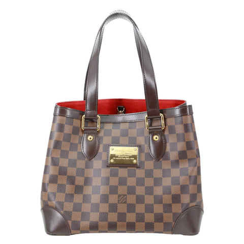LOUIS VUITTON Hampstead PM Damier Ebene Hobo Shoulder Bag Brown