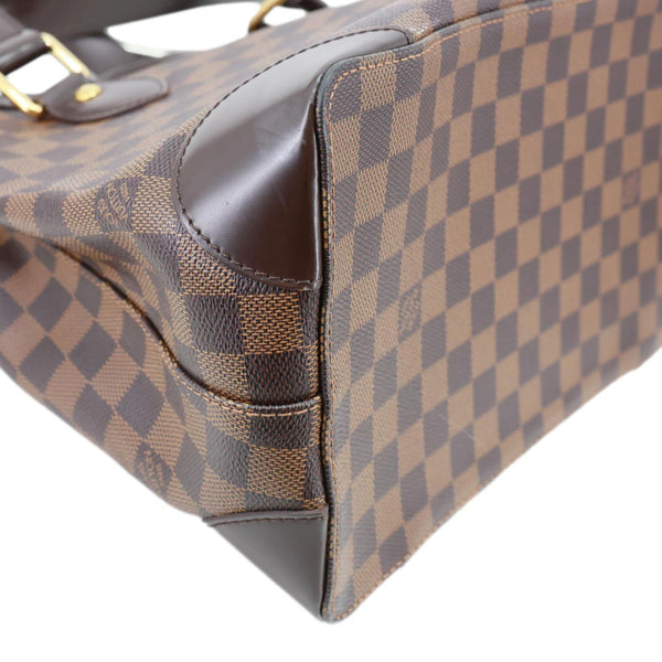 LOUIS VUITTON Hampstead PM Damier Ebene Hobo Shoulder Bag Brown