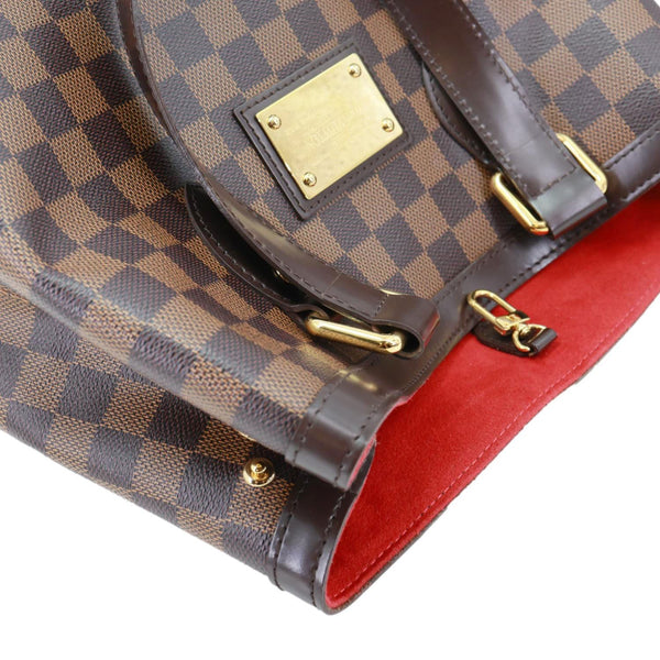 LOUIS VUITTON Hampstead PM Damier Ebene Hobo Shoulder Bag Brown